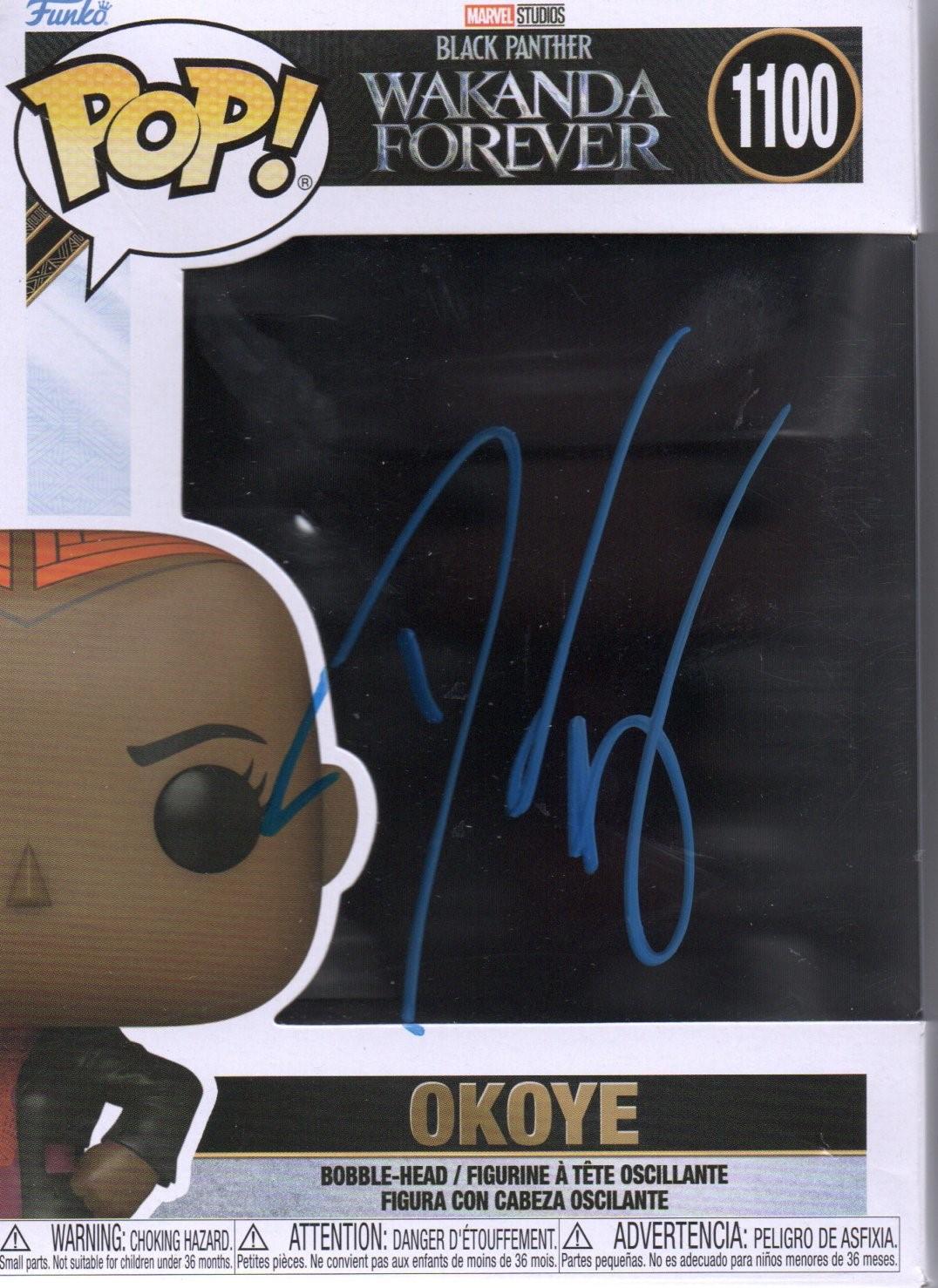 DANAI GURIRA SIGNED OKOYE WAKANDA FOREVER FUNKO POP ALSO ACOA