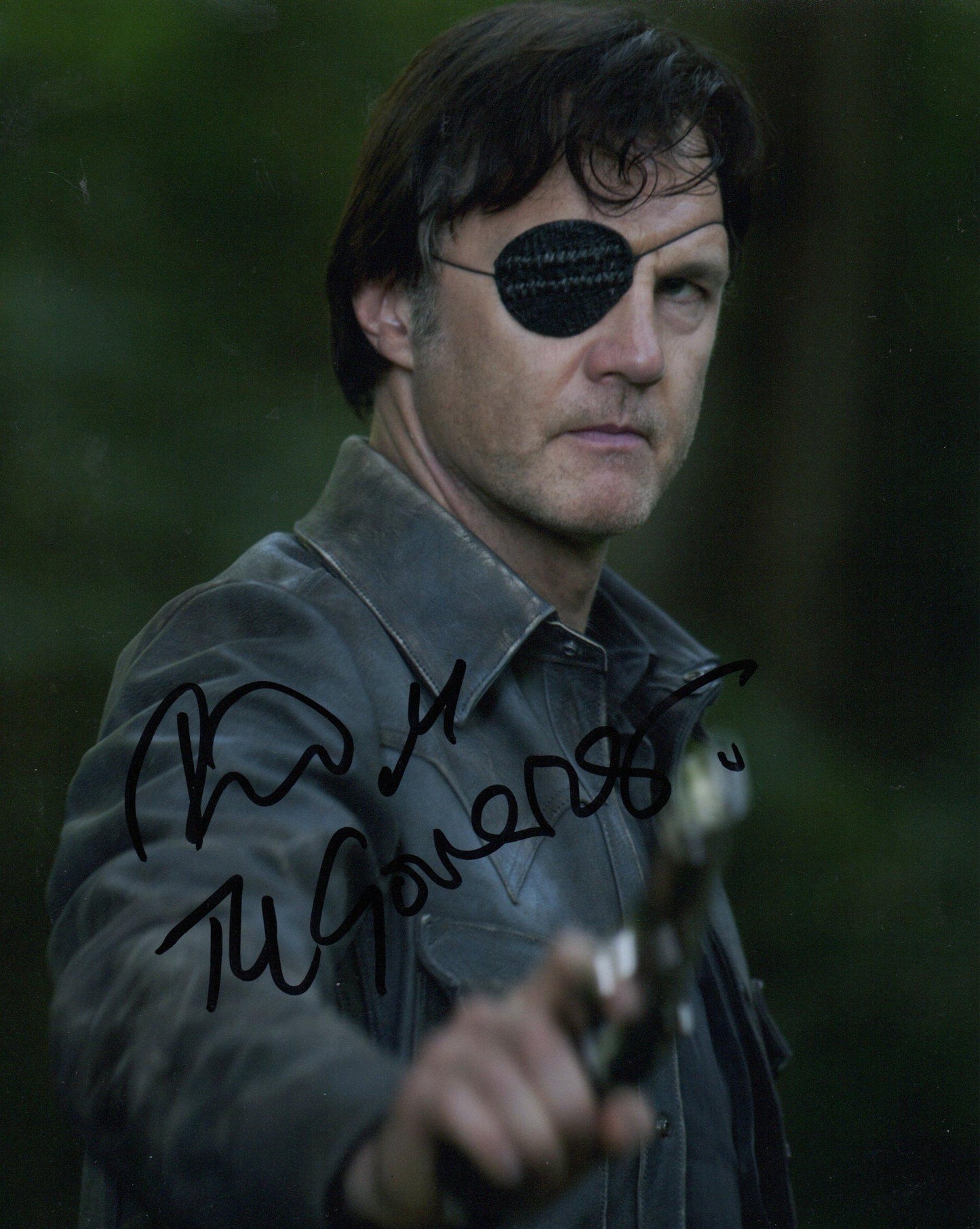 DAVID MORRISSEY SIGNED THE WALKING DEAD 8X10 PHOTO (4)
