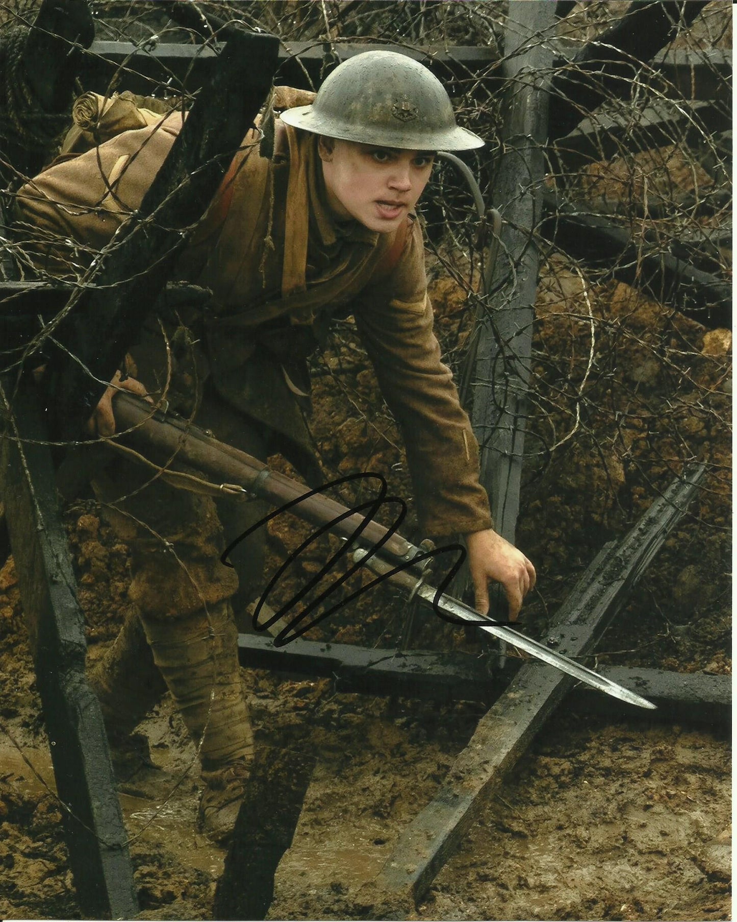 DEAN CHARLES CHAPMAN SIGNED 1917 8X10 PHOTO