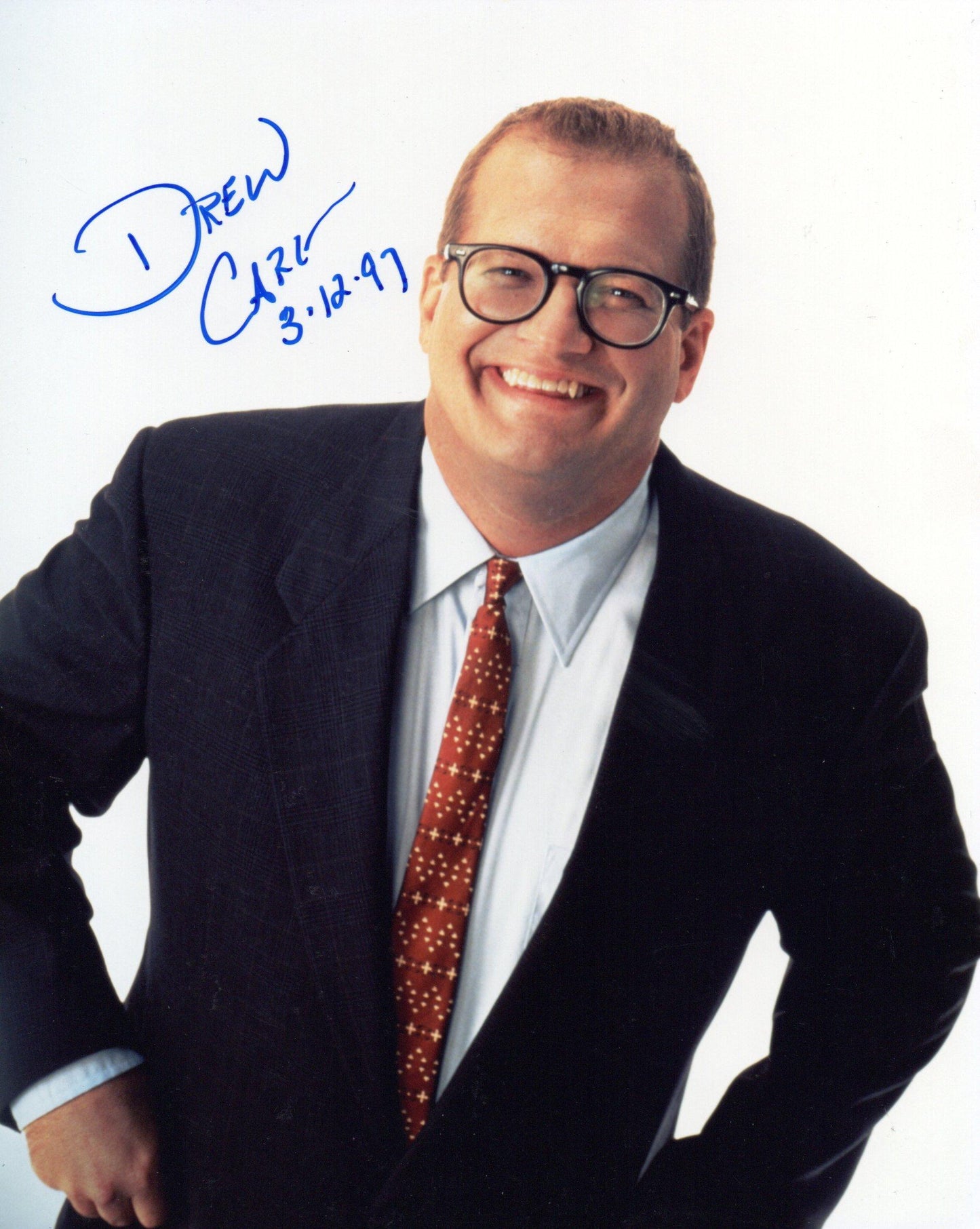 DREW CAREY SIGNED 8X10 PHOTO
