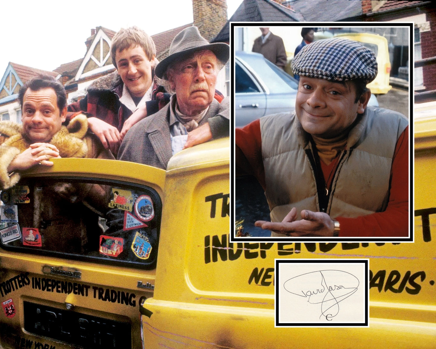 DAVID JASON SIGNED ONLY FOOLS PHOTO MOUNT