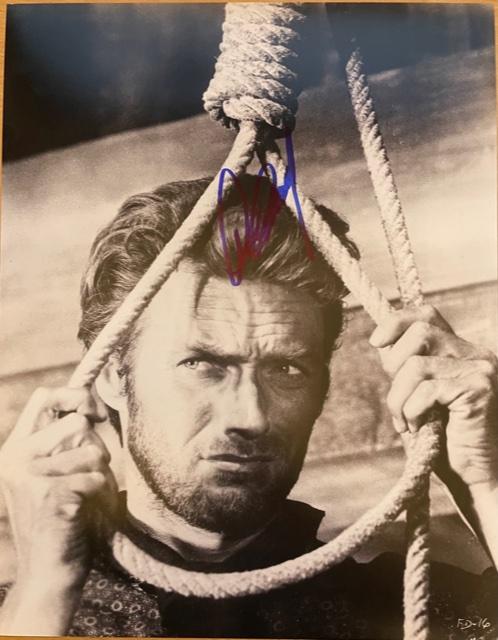 CLINT EASTWOOD SIGNED WESTERN 14X11 PHOTO (2) ALSO ACOA