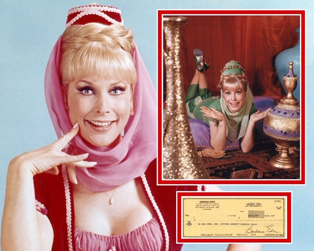 BARBARA EDEN SIGNED I DREAM OF JEANNIE PHOTO MOUNT