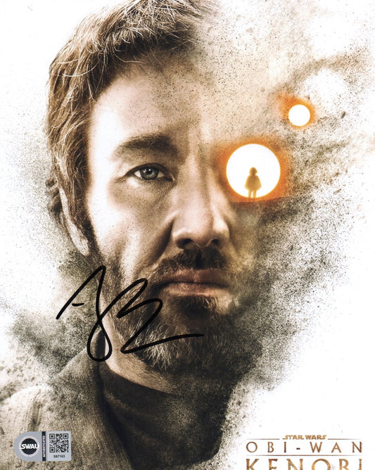 JOEL EDGERTON SIGNED OBI-WAN KENOBI 8X10 PHOTO ALSO SWAU (2)