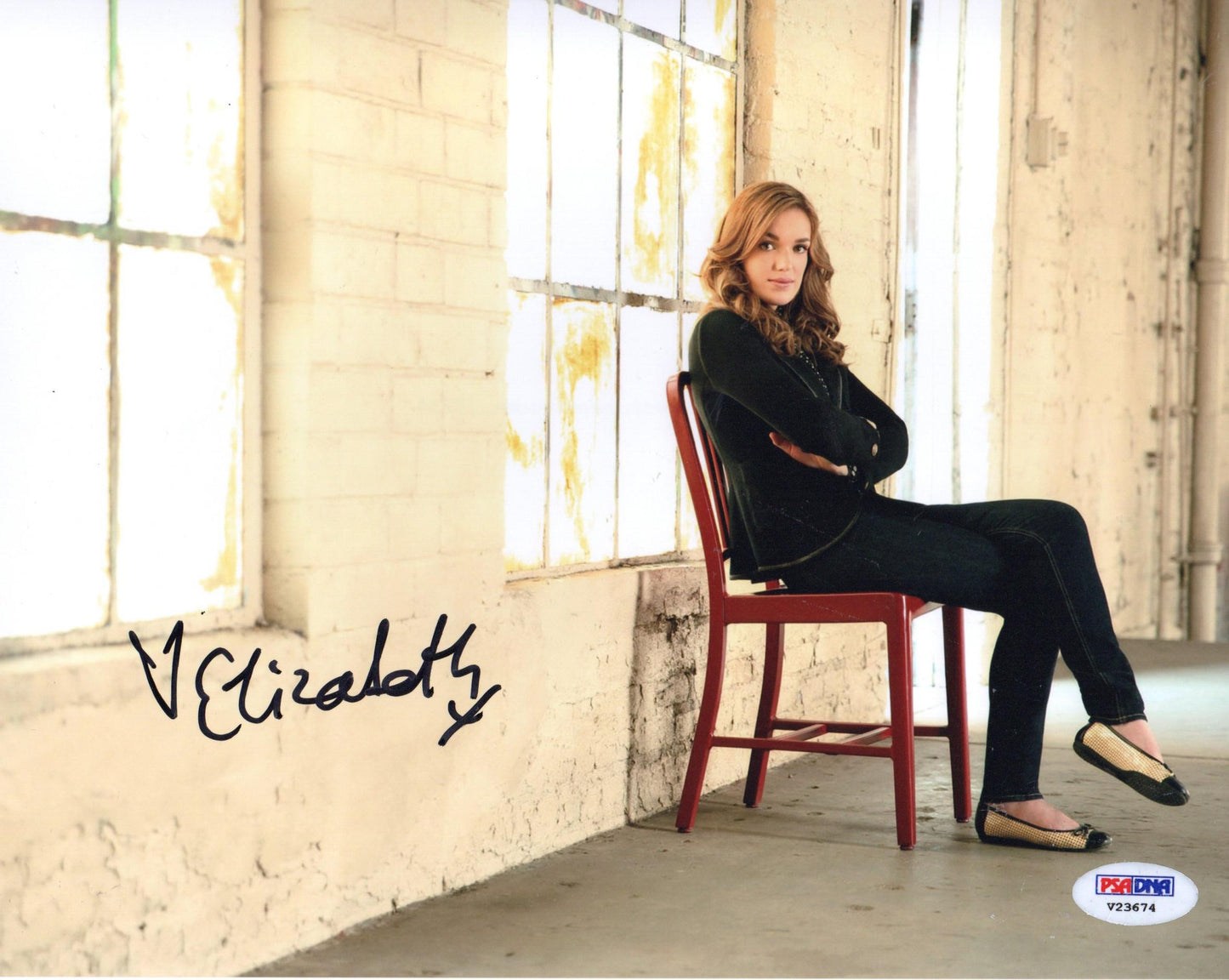 ELIZABETH HENSTRIDGE SIGNED AGENTS OF SHIELD 10X8 PHOTO (4) ALSO PSA