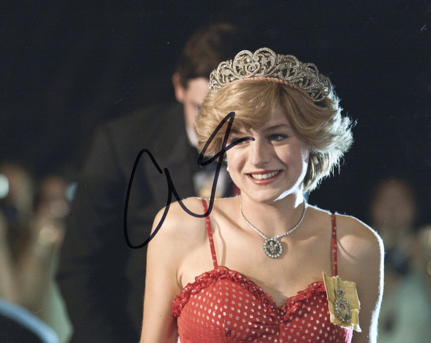 EMMA CORRIN SIGNED THE CROWN 10X8 PHOTO (1)