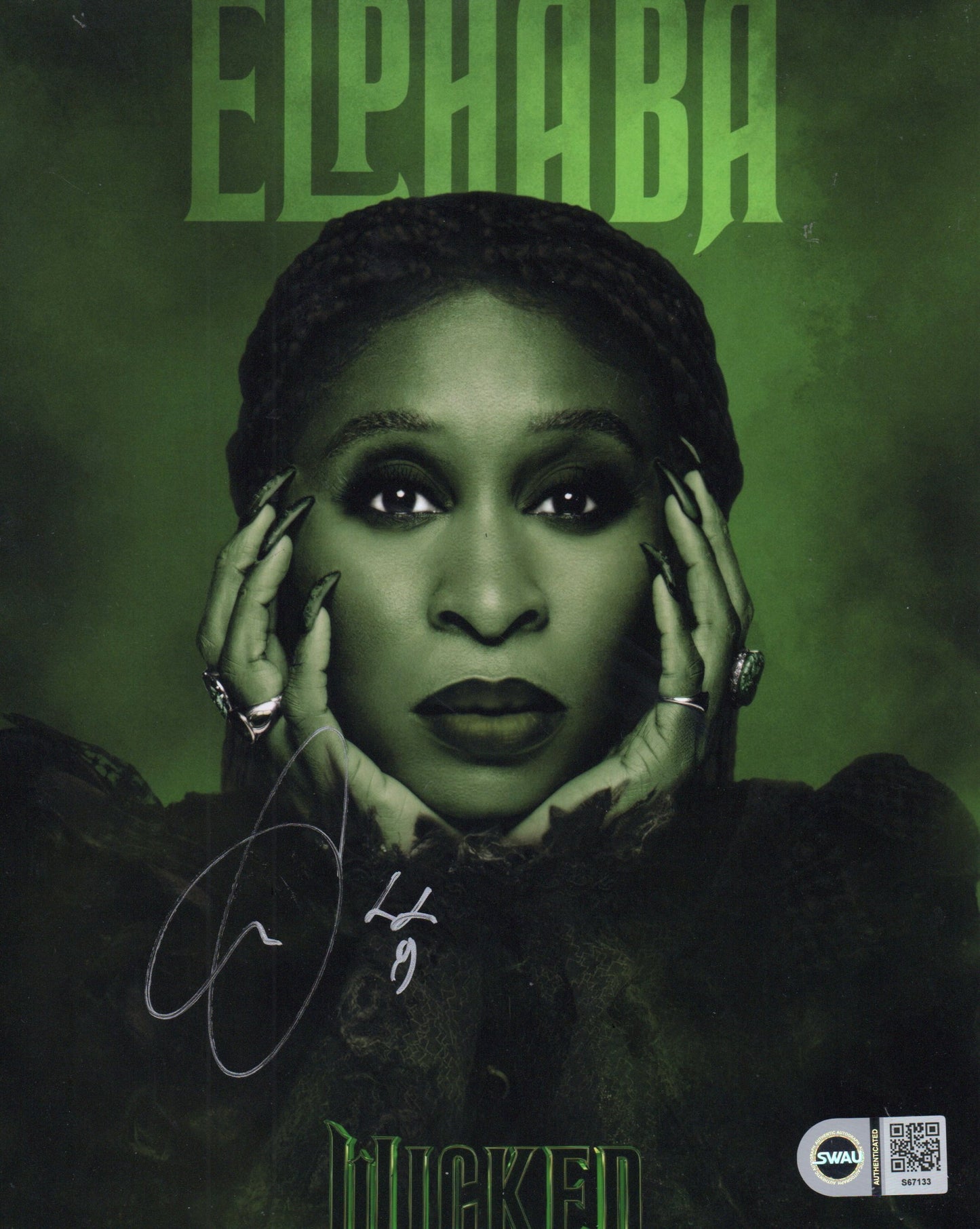 CYNTHIA ERIVO SIGNED WICKED ELPHABA 10X8 PHOTO (8) ALSO SWAU