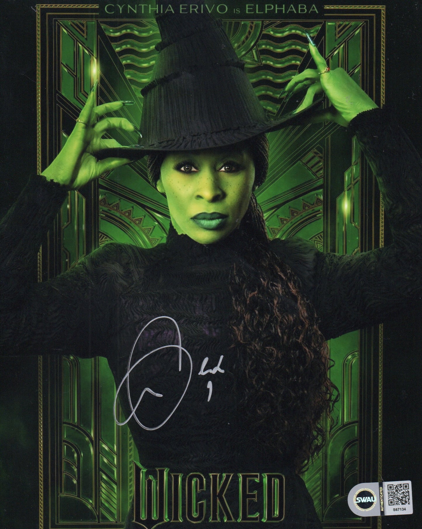 CYNTHIA ERIVO SIGNED WICKED ELPHABA 10X8 PHOTO (9) ALSO SWAU