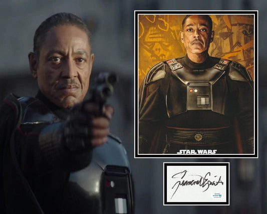 GIANCARLO ESPOSITO SIGNED THE MANDALORIAN PHOTO MOUNT ALSO ACOA