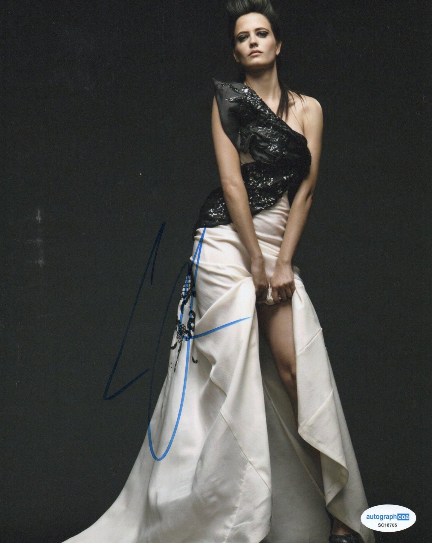 EVA GREEN SIGNED SEXY 10X8 PHOTO (1) ALSO ACOA CERTIFIED