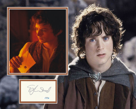ELIJAH WOOD SIGNED THE LORD OF THE RINGS PHOTO MOUNT ALSO ACOA  (2)