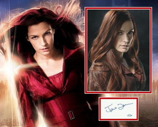 FAMKE JANSSEN SIGNED X-MEN PHOTO MOUNT ALSO ACOA