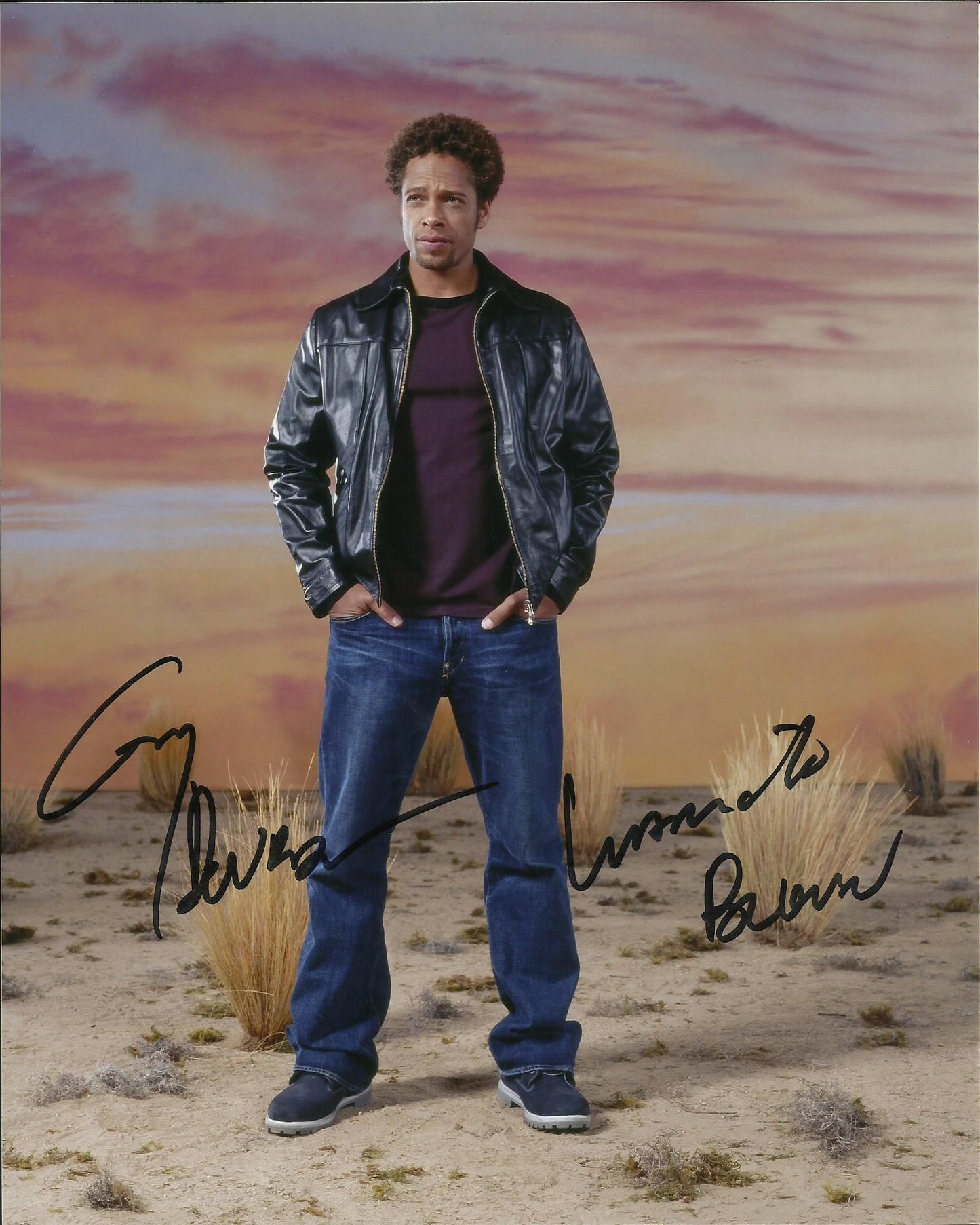 GARY DOURDAN SIGNED CSI 8X10 PHOTO (1)