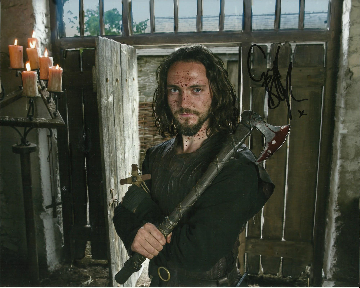 GEORGE BLAGDEN SIGNED VIKINGS 8X10 PHOTO (8)