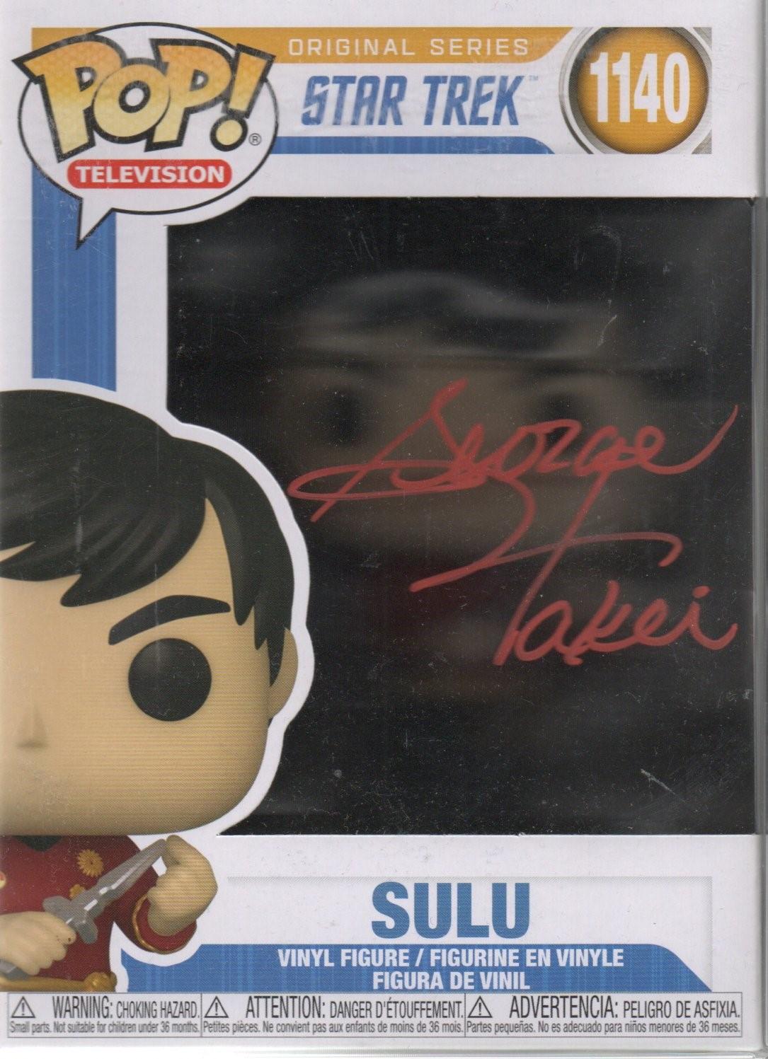 GEORGE TAKEI SIGNED SULU STAR TREK  FUNKO POP ALSO BECKETT  (1)