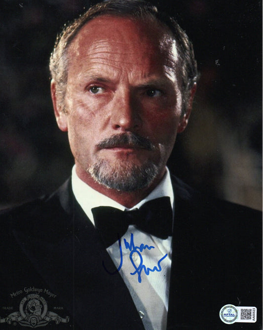 JULIAN GLOVER SIGNED FOR YOUR EYES ONLY 8X10 PHOTO (2) ALSO AFTAL AUTHENTICATION
