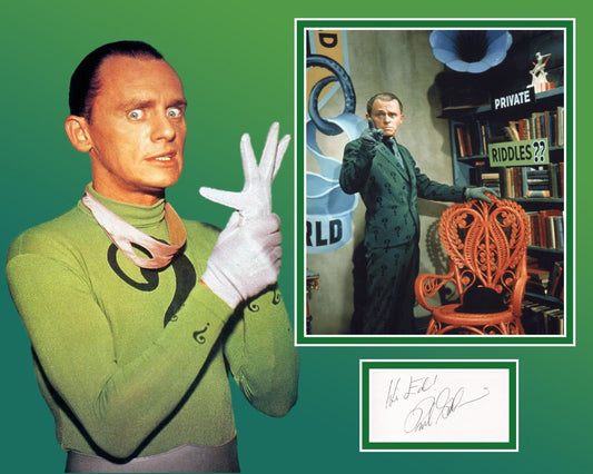 FRANK GORSHIN SIGNED BATMAN PHOTO MOUNT UACC REG 242 (1)