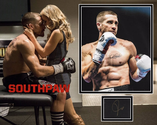 JAKE GYLLENHAAL SIGNED SOUTHPAW PHOTO MOUNT UACC REG 242