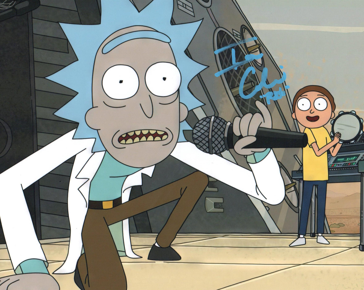 IAN CARDONI SIGNED RICK AND MORTY 8X10 PHOTO (4)