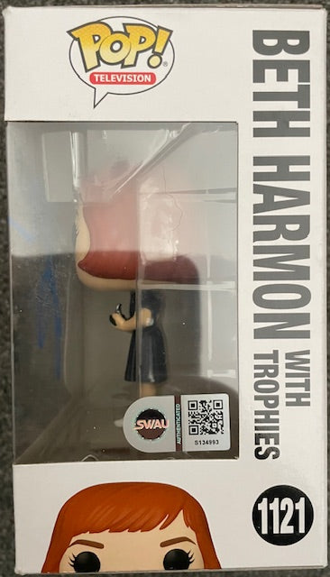 ANYA TAYLOR JOY SIGNED BETH HARMON QUEENS GAMBIT FUNKO POP (1) ALSO SWAU