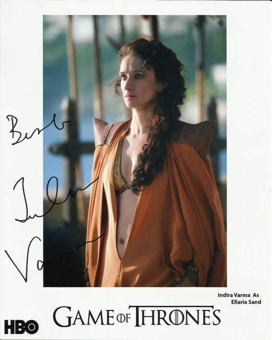 INDIRA VARMA SIGNED GAME OF THRONES 10X8 PHOTO (2)