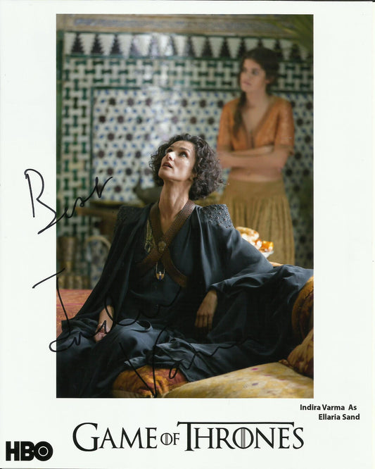 INDIRA VARMA SIGNED GAME OF THRONES 10X8 PHOTO (3)