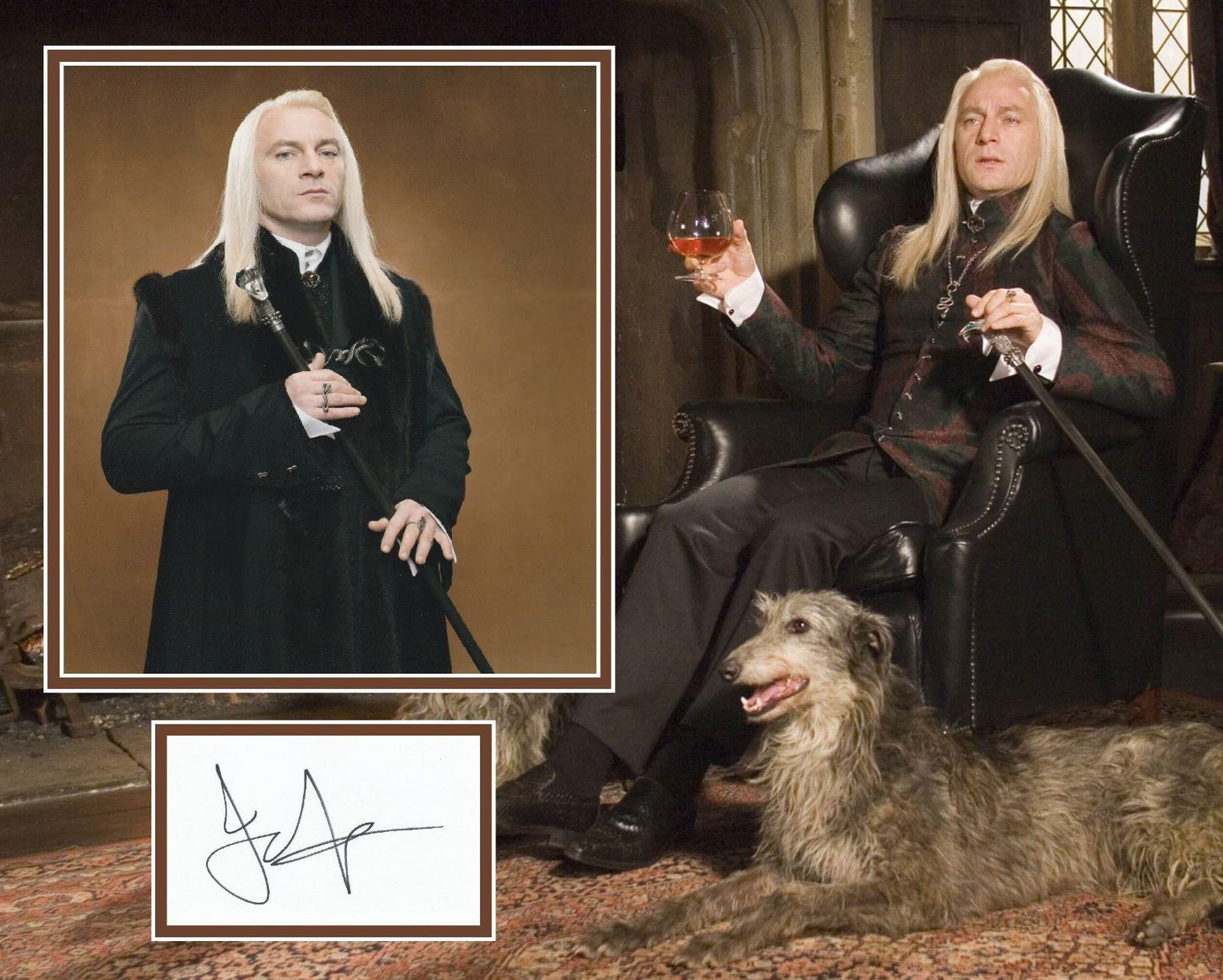 JASON ISAAC SIGNED HARRY POTTER PHOTO MOUNT