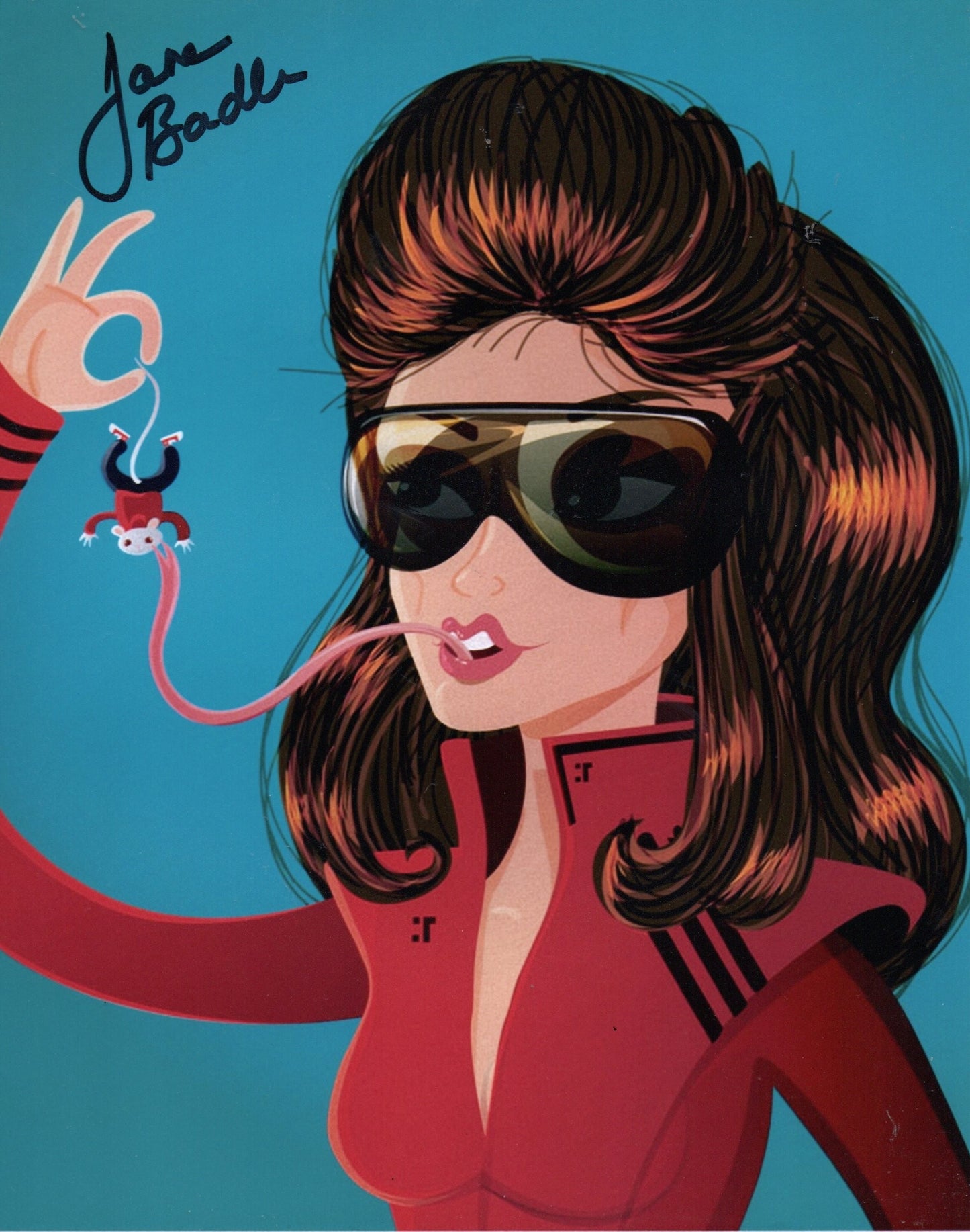 JANE BADLER SIGNED V 10X8 PHOTO (1)