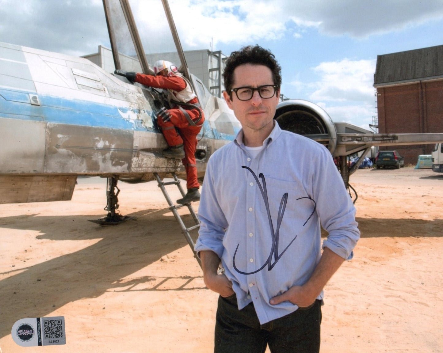 JJ ABRAMS SIGNED 8X10 STAR WARS PHOTO (3) ALSO SWAU