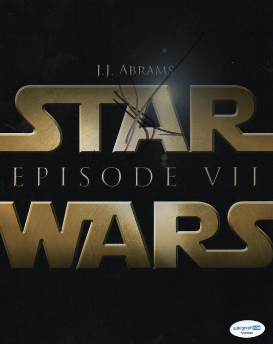 JJ ABRAMS SIGNED 8X10 STAR WARS PHOTO (2) ALSO ACOA CERTIFIED