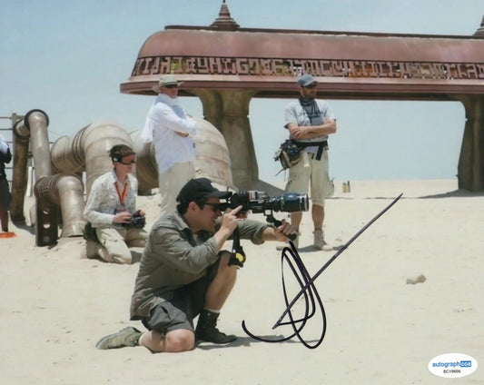 JJ ABRAMS SIGNED 8X10 STAR WARS PHOTO (5) ALSO ACOA CERTIFIED