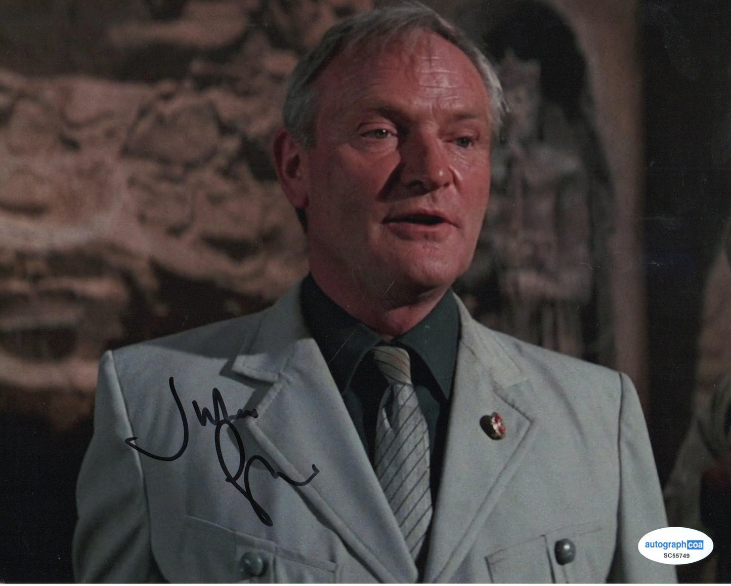JULIAN GLOVER SIGNED INDIANA JONES 8X10 PHOTO (4) ALSO ACOA