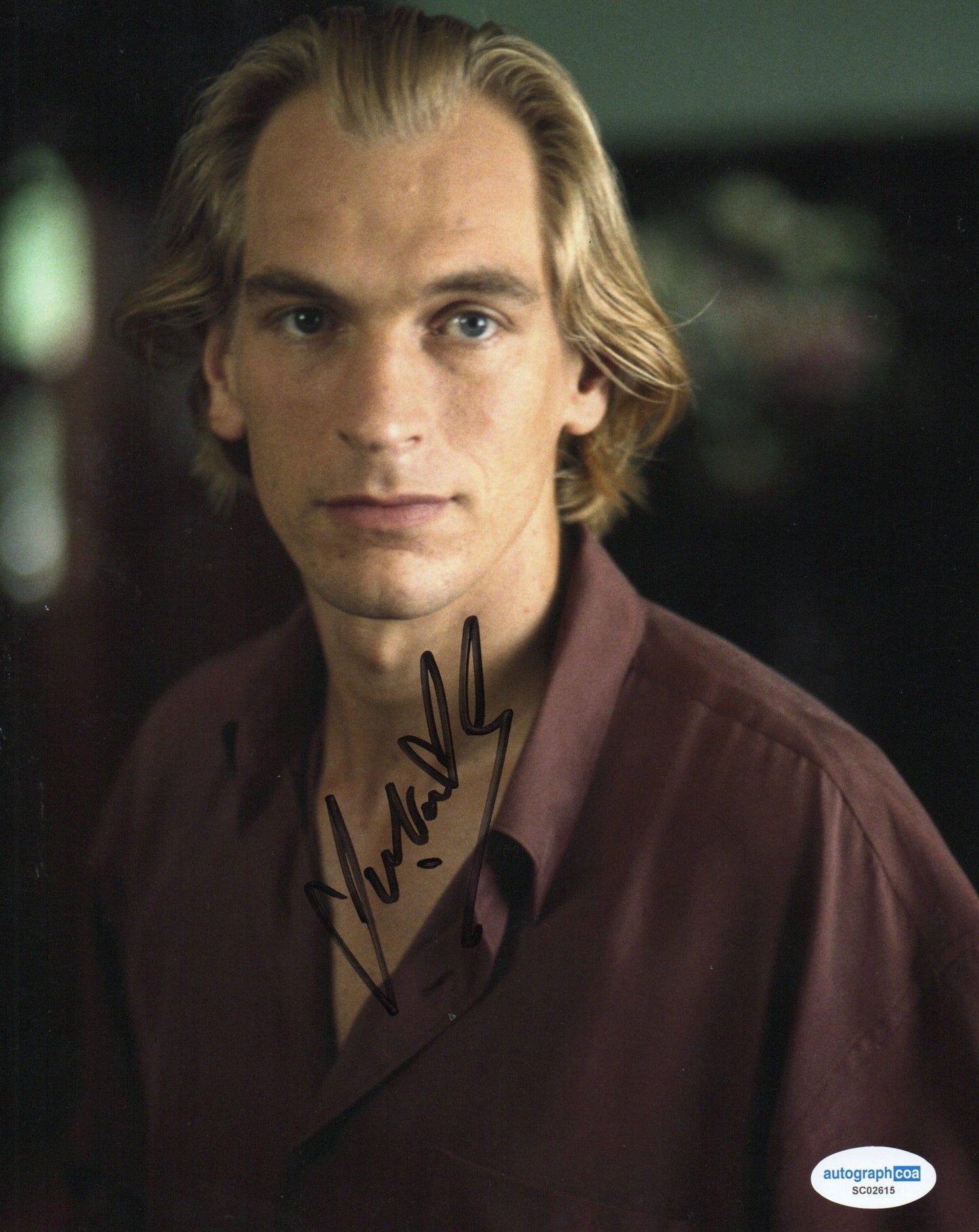 JULIAN SANDS SIGNED 8X10 BOXING HELENA PHOTO (1) ALSO ACOA