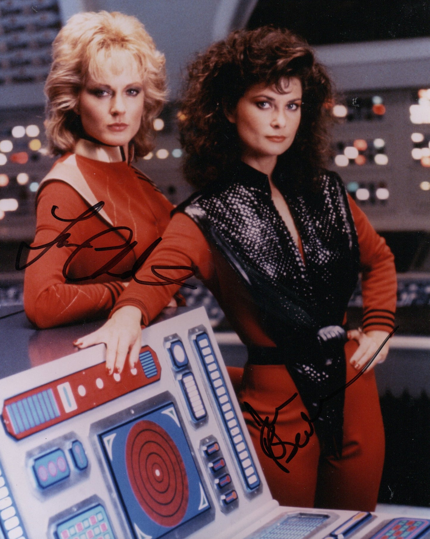 JANE BADLER AND JUNE CHADWICK SIGNED V 10X8 PHOTO (1)