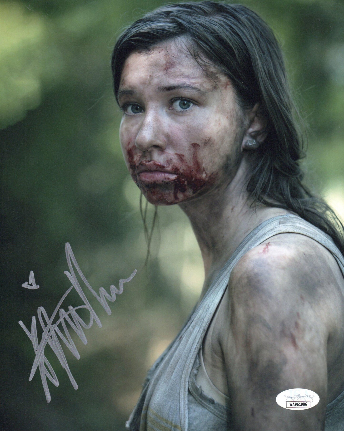 KATELYN NACON SIGNED THE WALKING DEAD 10X8 PHOTO (1) ALSO JSA