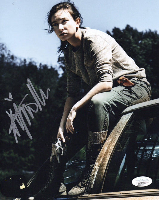 KATELYN NACON SIGNED THE WALKING DEAD 10X8 PHOTO (2) ALSO JSA