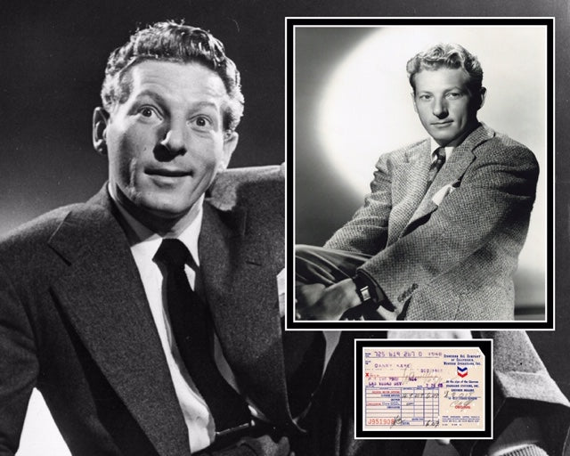 DANNY KAYE SIGNED PHOTO MOUNT