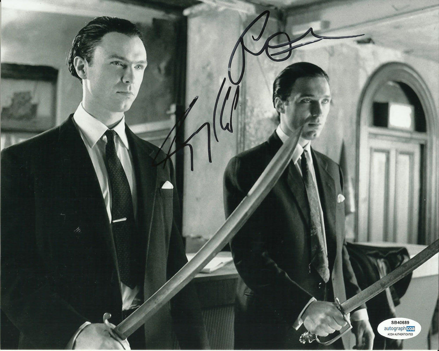 MARTIN AND GARY KEMP SIGNED THE KRAYS 10X8 PHOTO (2) ALSO ACOA CERTIFIED