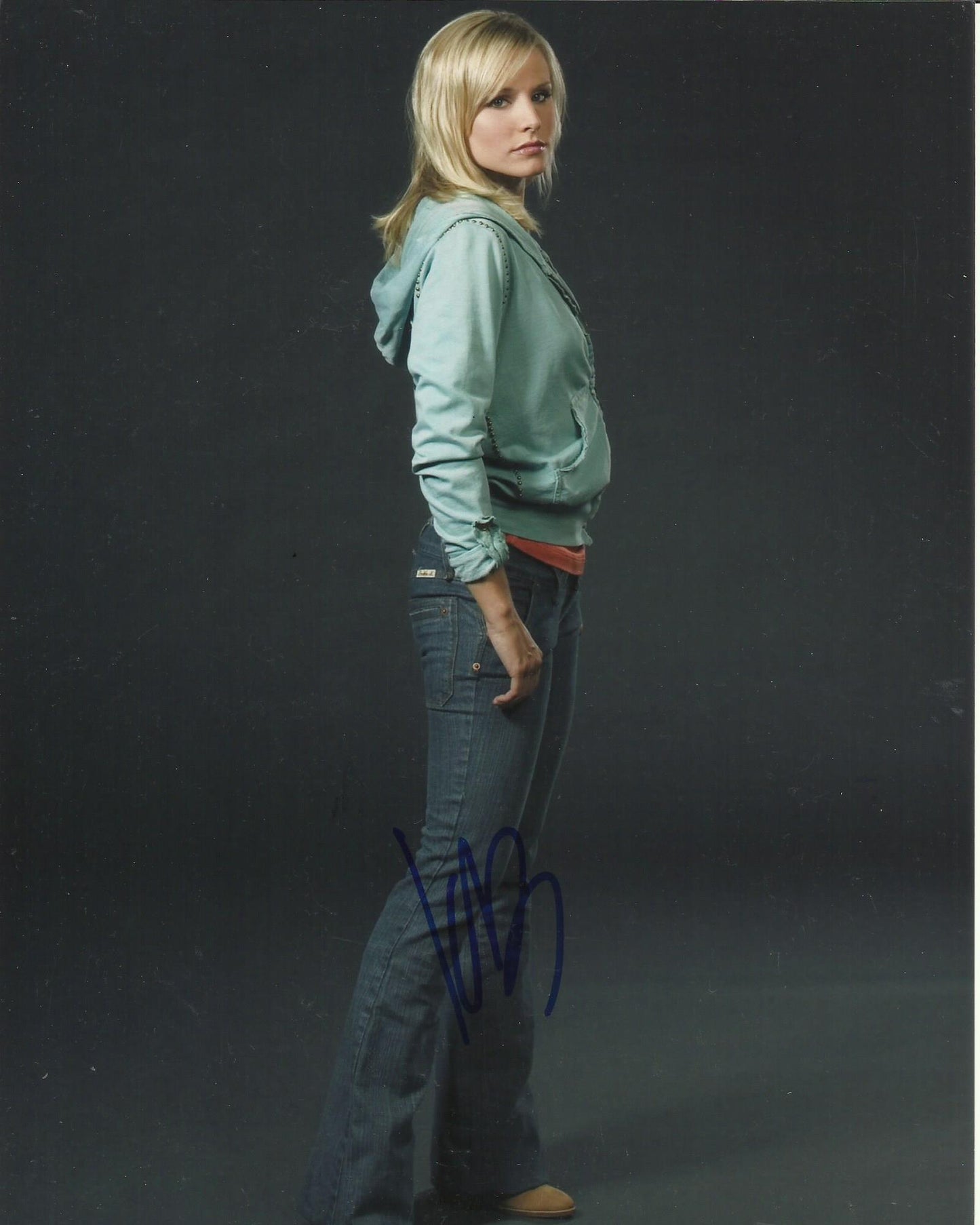 KRISTEN BELL SIGNED SEXY 10X8 PHOTO (9)