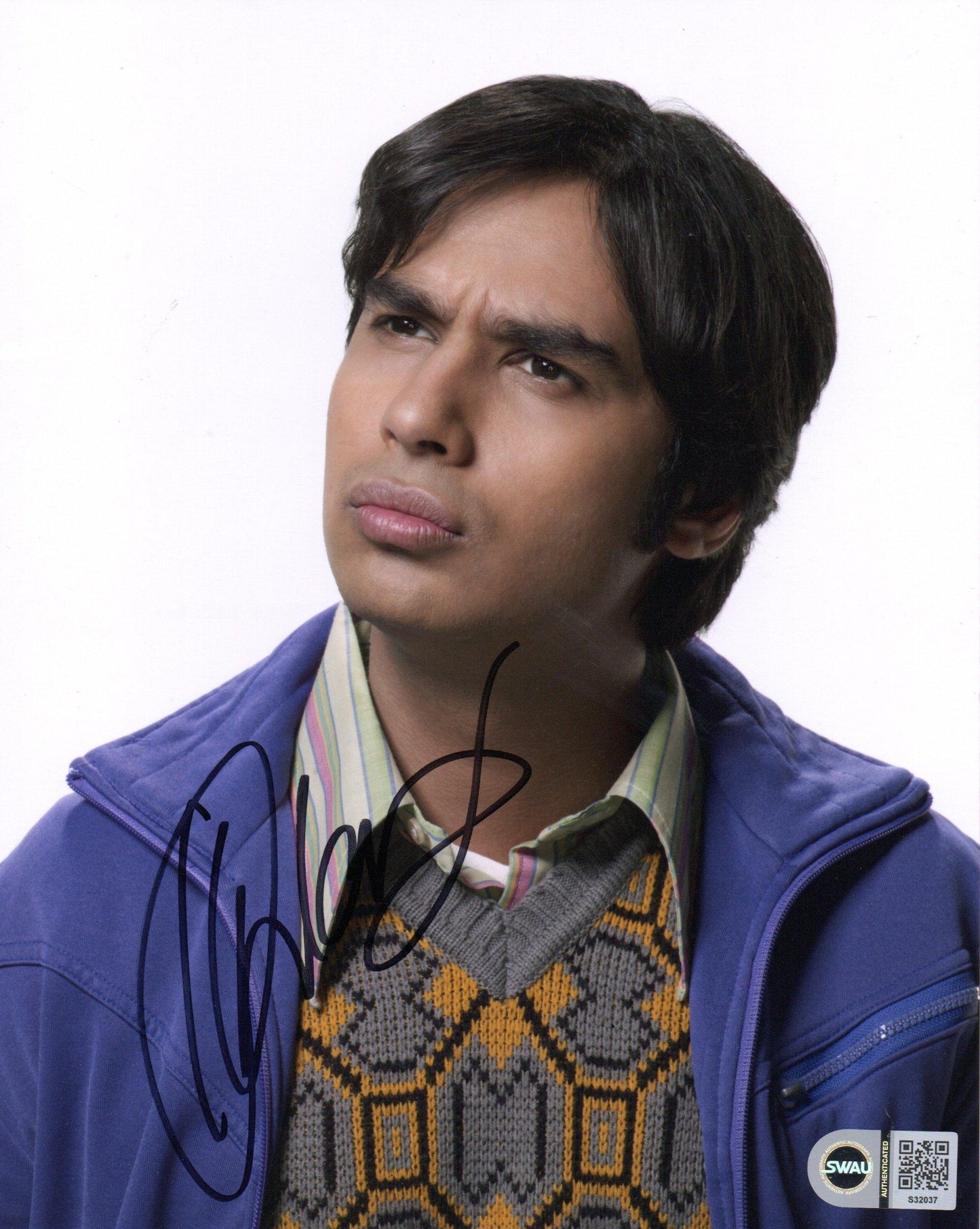 KUNAL NAYYAR SIGNED THE BIG BANG THEORY 8X10 PHOTO (4) ALSO SWAU
