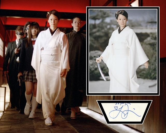 LUCY LIU SIGNED KILL BILL PHOTO MOUNT