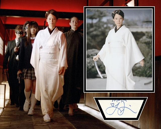 LUCY LIU SIGNED KILL BILL PHOTO MOUNT