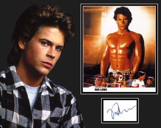 ROB LOWE SIGNED YOUNGBLOOD PHOTO MOUNT UACC REG 242