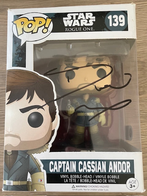 DIEGO LUNA SIGNED CAPTAIN CASSIAN ANDOR FUNKO POP (1) ALSO SWAU
