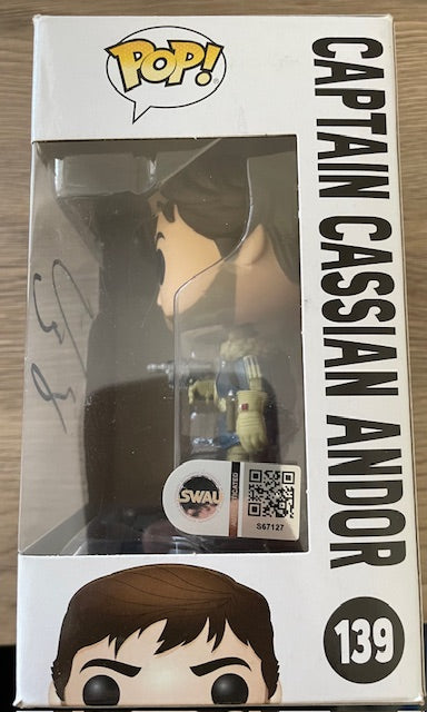 DIEGO LUNA SIGNED CAPTAIN CASSIAN ANDOR FUNKO POP (1) ALSO SWAU