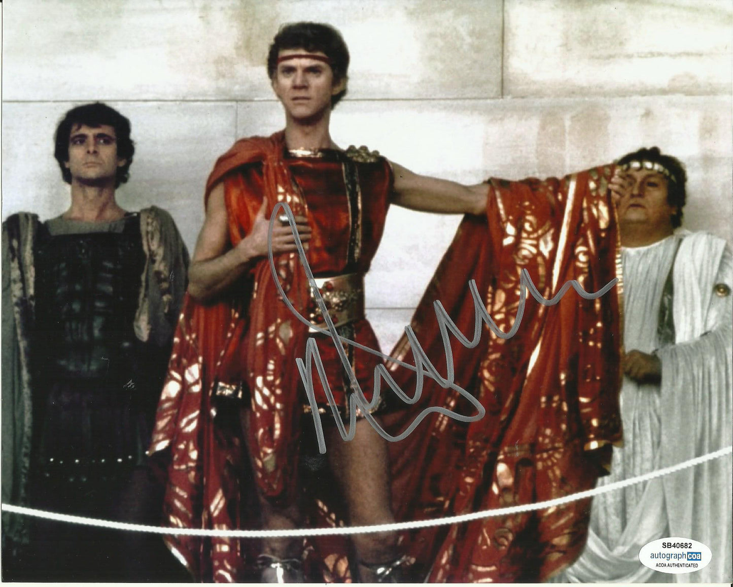 MALCOLM McDOWELL SIGNED CALIGULA 8X10 PHOTO ALSO ACOA CERTIFIED (2)