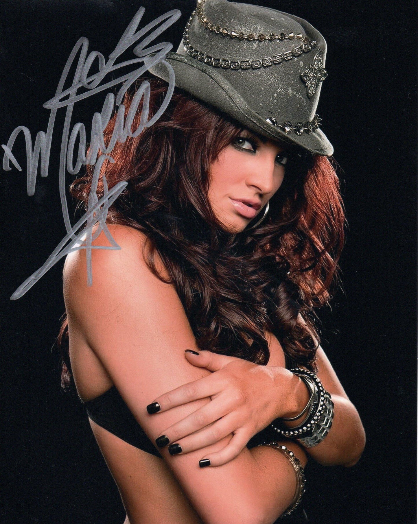MARIA KANELLIS SIGNED WRESTLING 8X10 PHOTO (1)