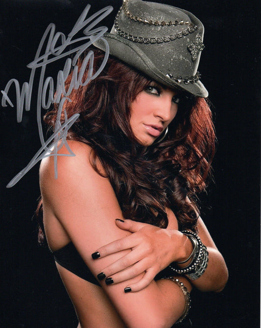 MARIA KANELLIS SIGNED WRESTLING 8X10 PHOTO (1)