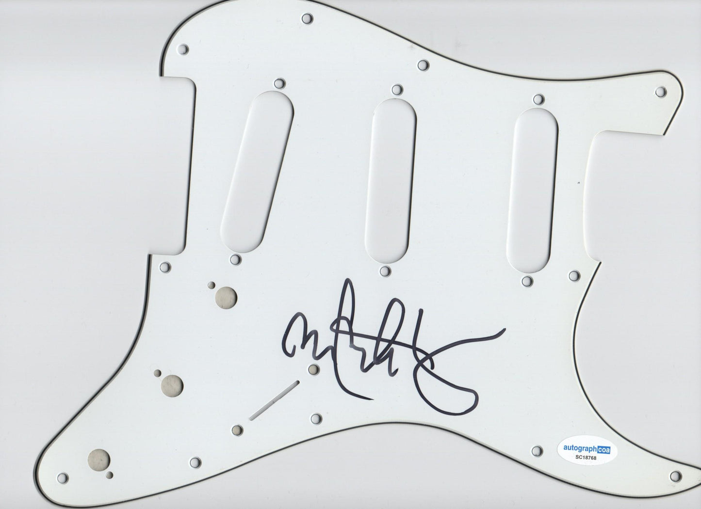MARK WAHLBERG SIGNED PICKGUARD- SCRATCHPLATE- ALSO ACOA (1)