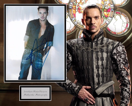 JONATHAN RHYS MEYERS SIGNED TUDORS PHOTO MOUNT UACC REG 242